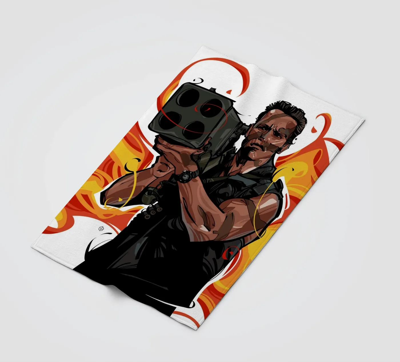 Commando fleece blanket by nabakumov