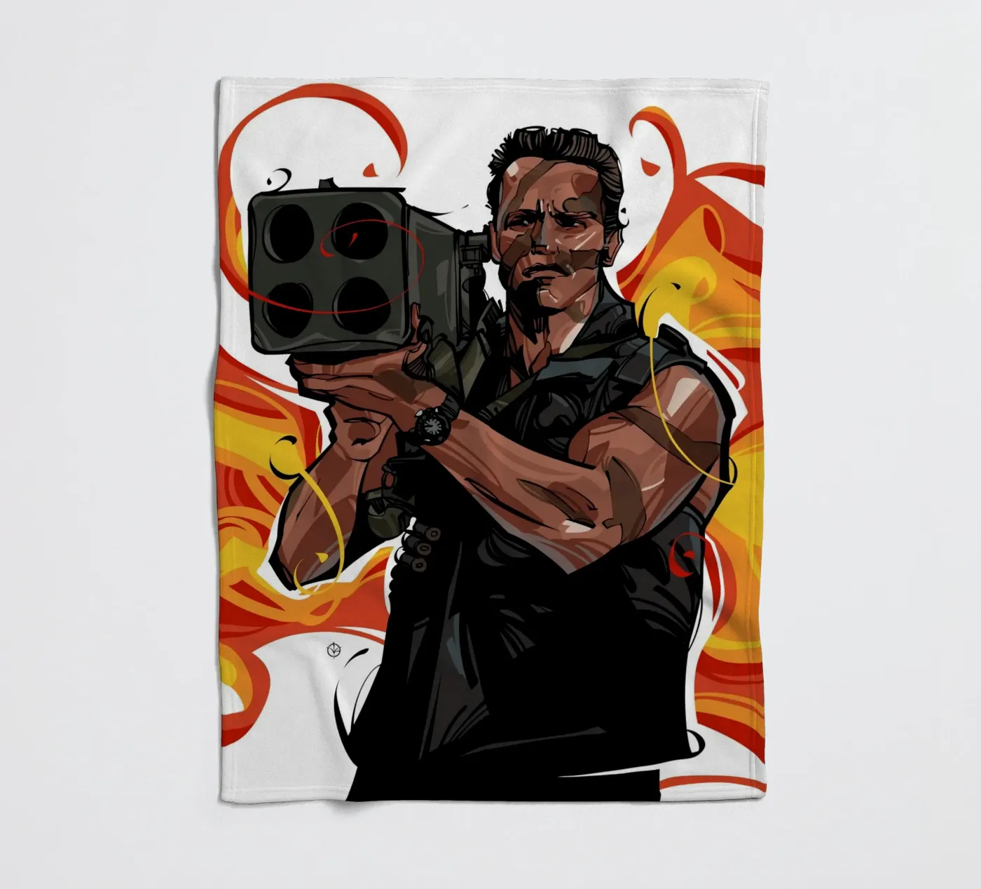 Commando fleece blanket by nabakumov