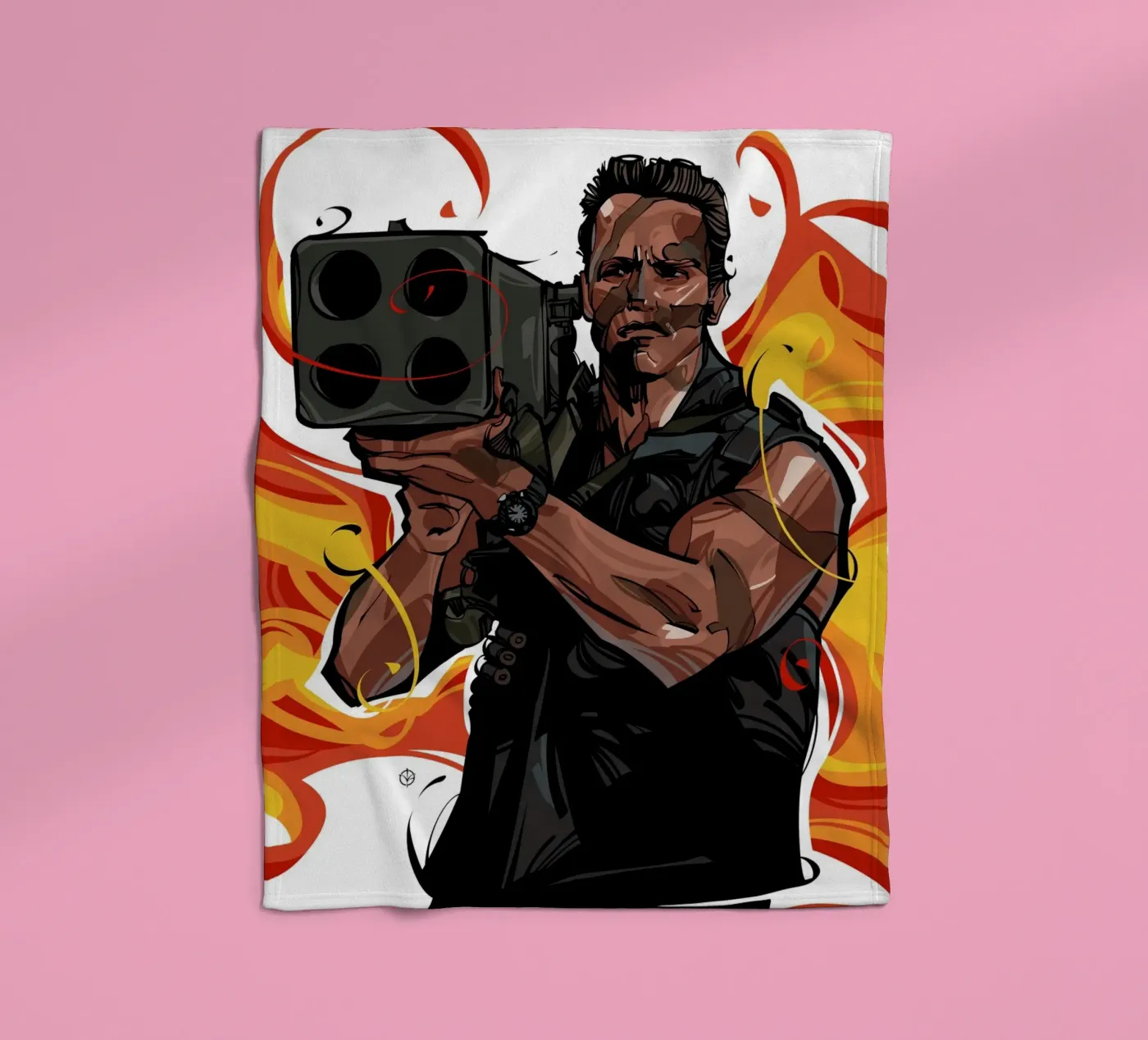 Commando fleece blanket by nabakumov