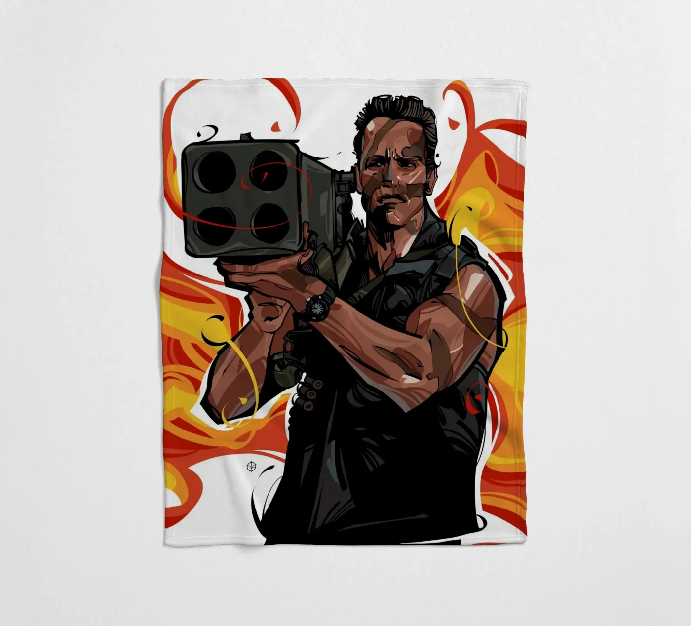 Commando fleece blanket by nabakumov