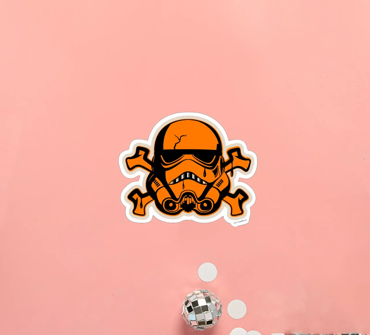 orange Helmet Sticker von Star Wars - Sticker Shop
