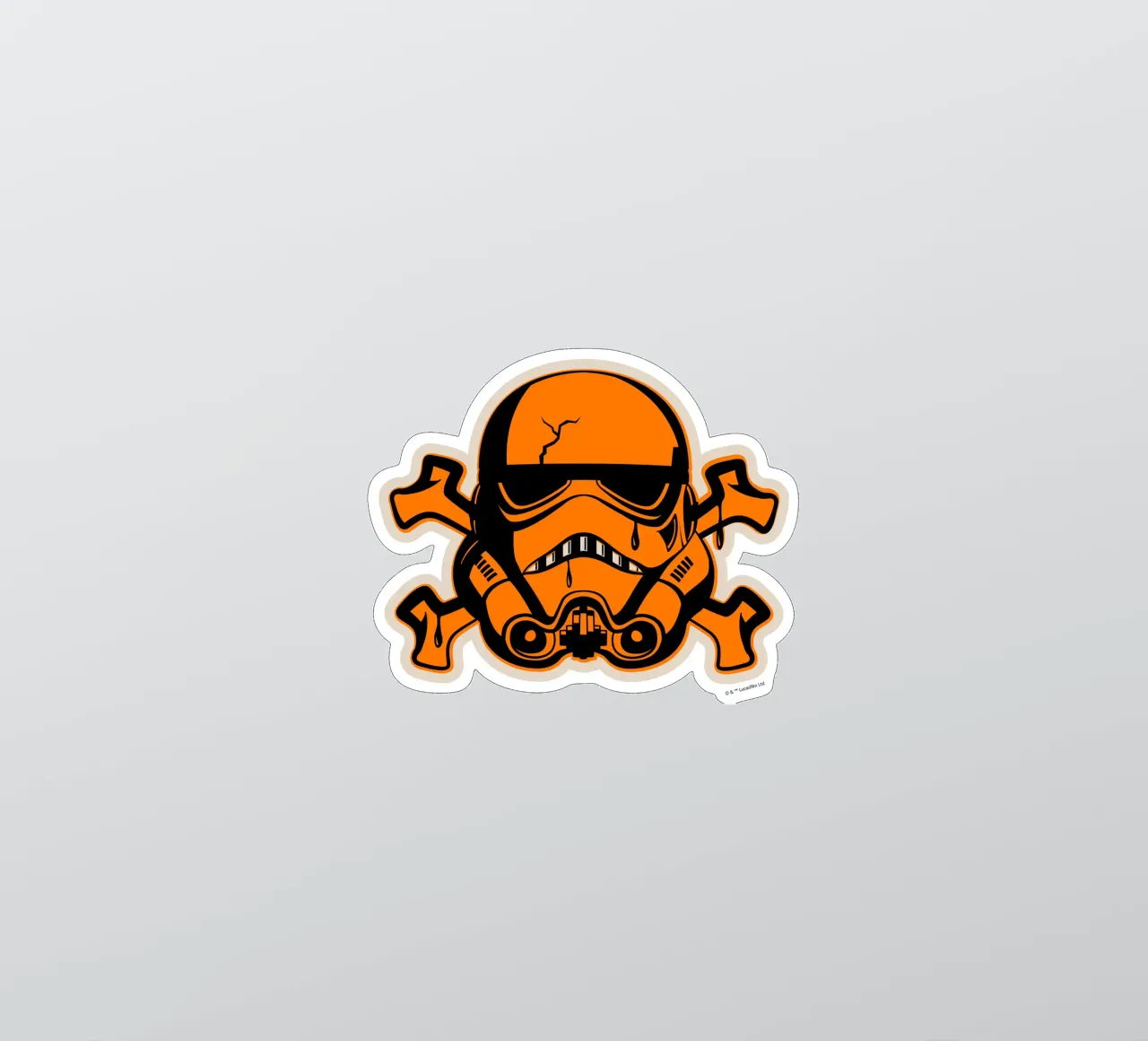 orange Helmet Sticker von Star Wars - Sticker Shop