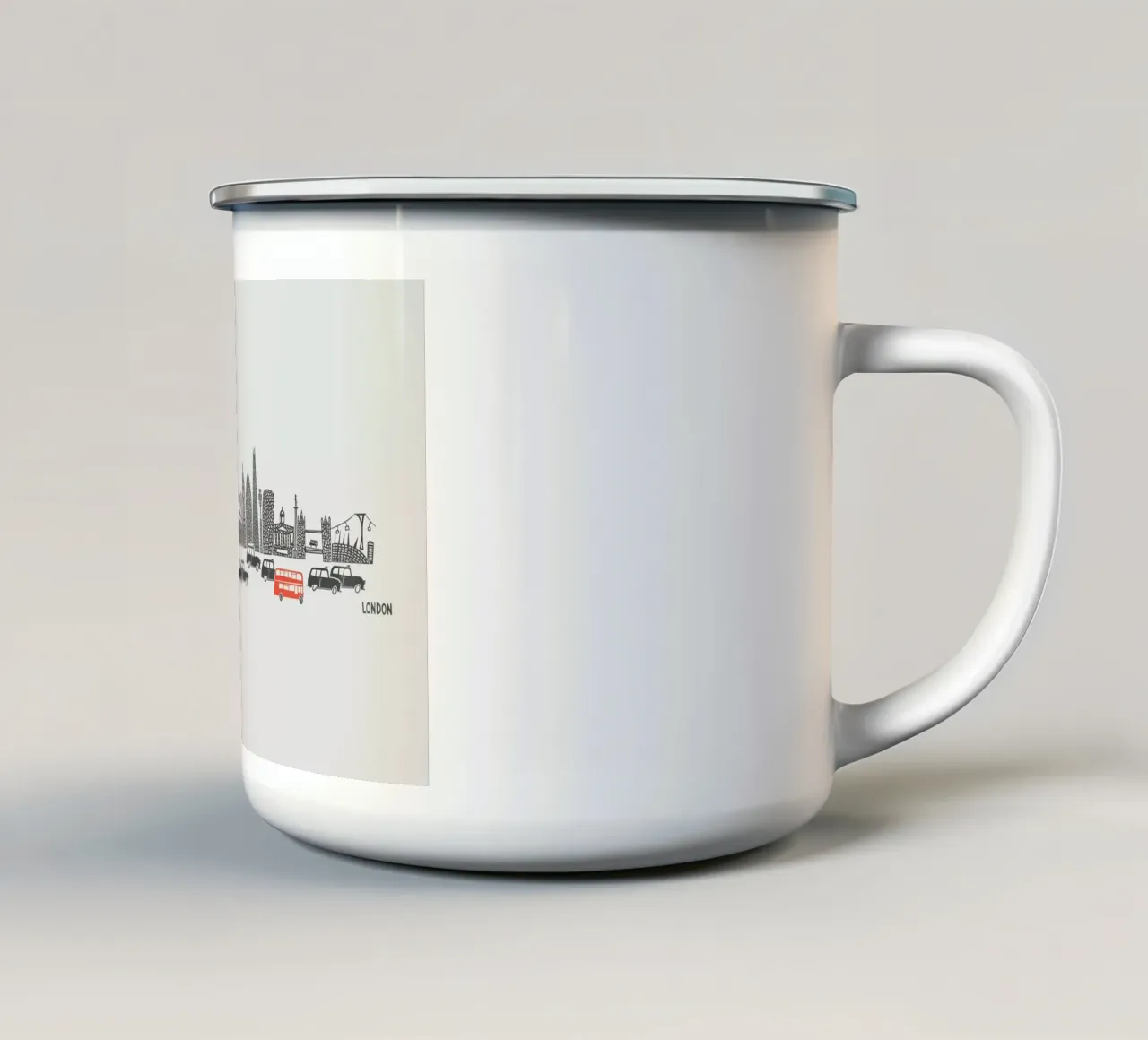 Panoramic London tazza in smalto da Fox & Velvet