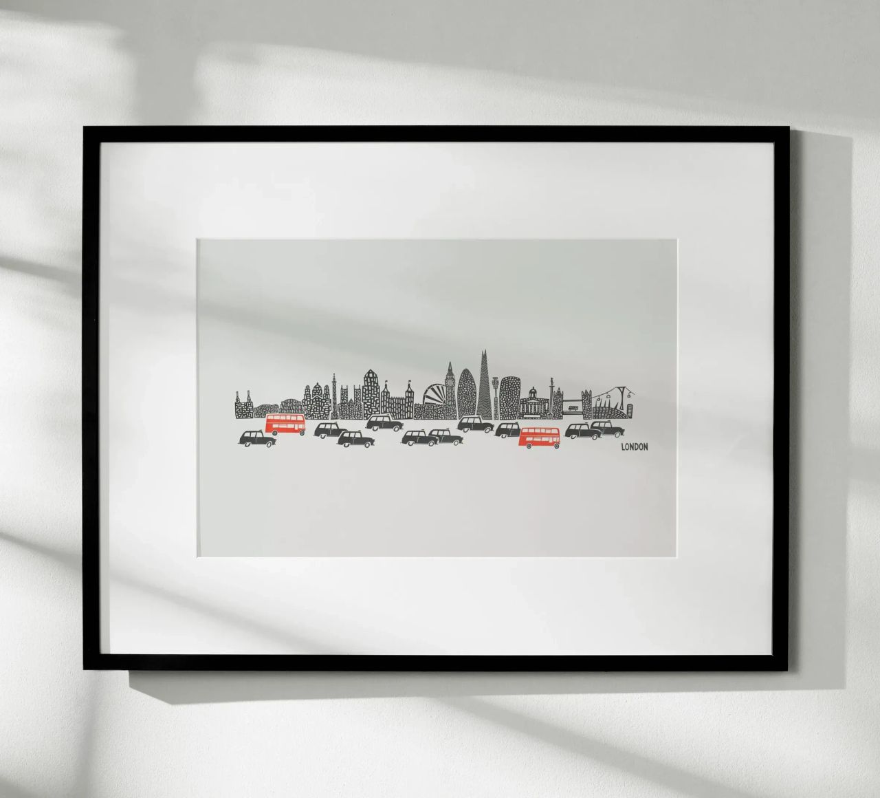 Panoramic London poster by Fox & Velvet
