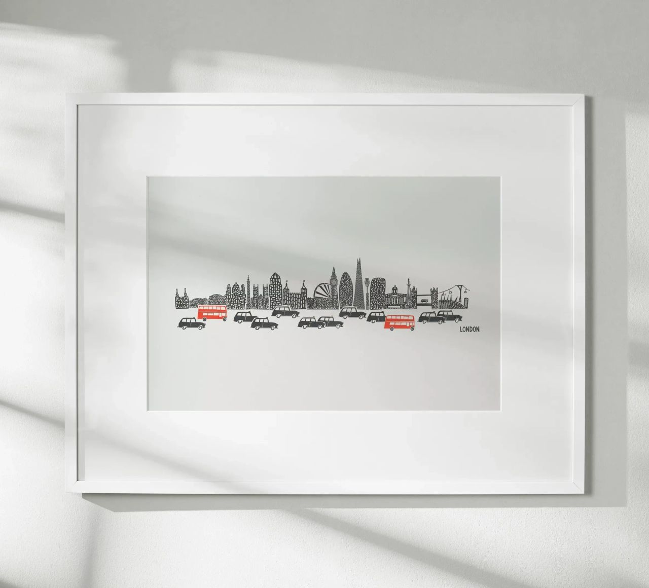 Panoramic London poster by Fox & Velvet