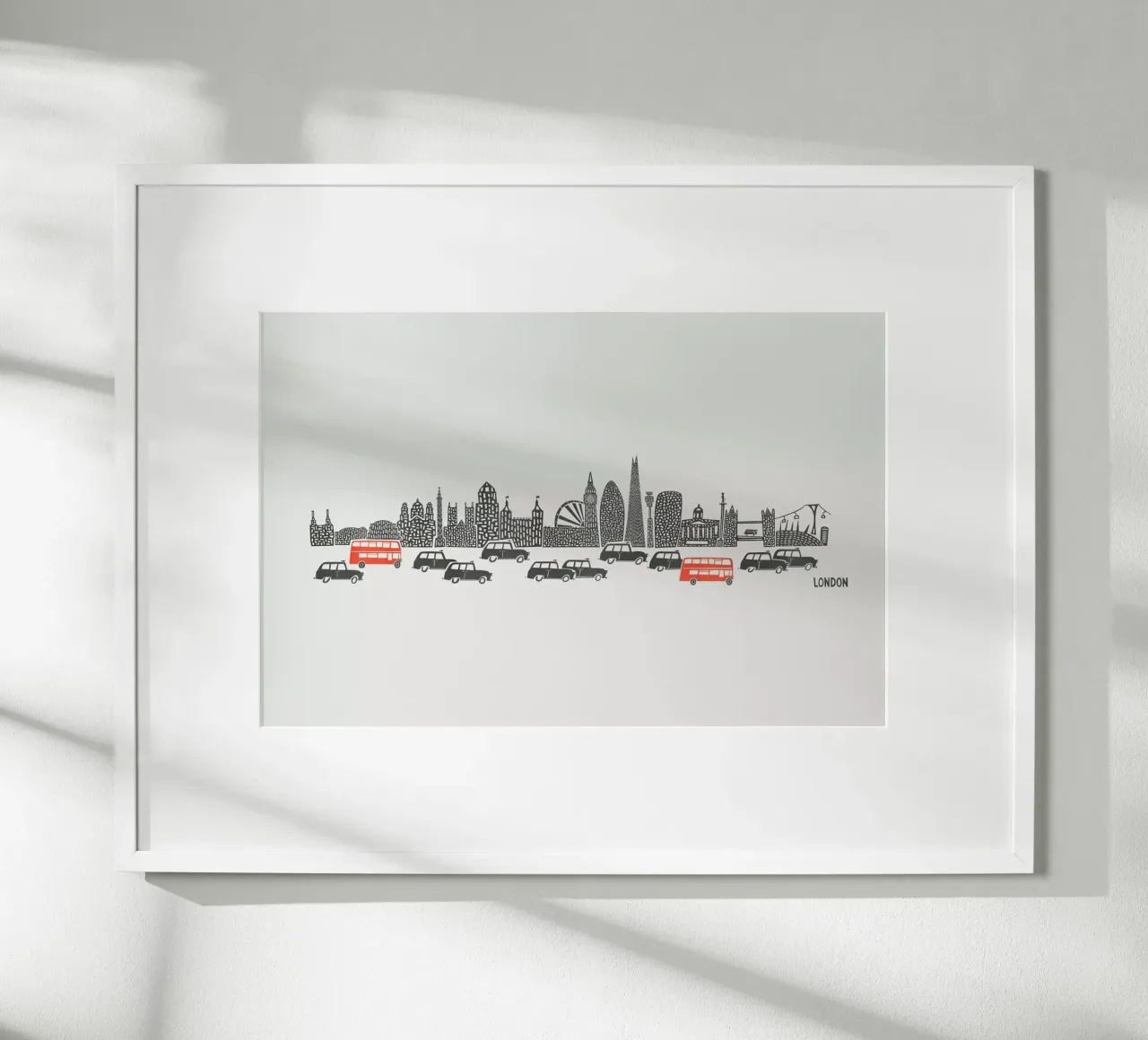 Panoramic London poster by Fox & Velvet