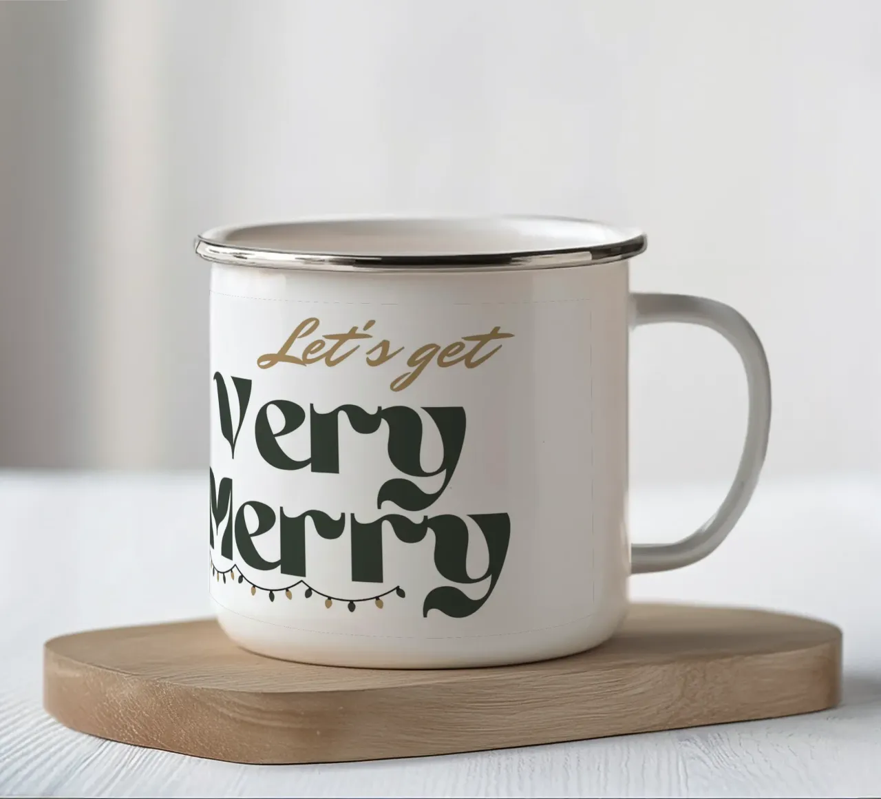 Very Merry tazza in smalto da Dreamer10