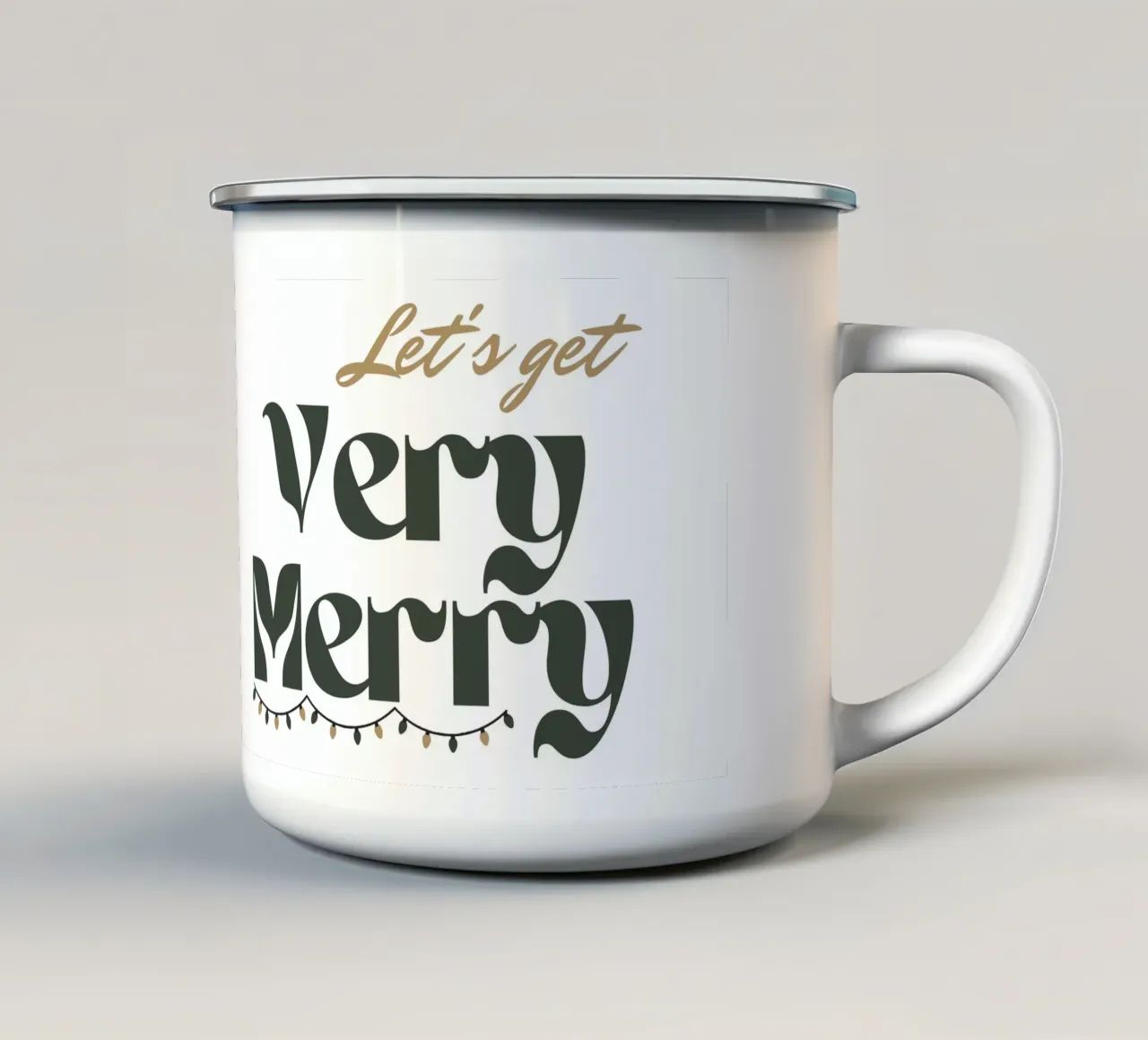 Very Merry tazza in smalto da Dreamer10