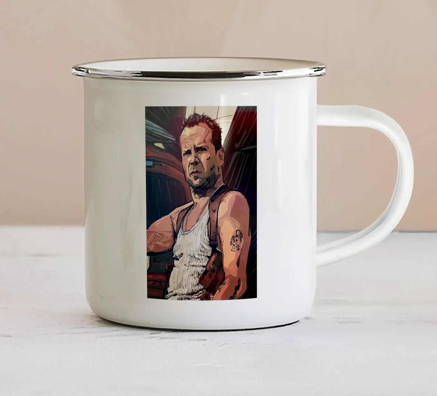 Die Hard enamel mug by nabakumov