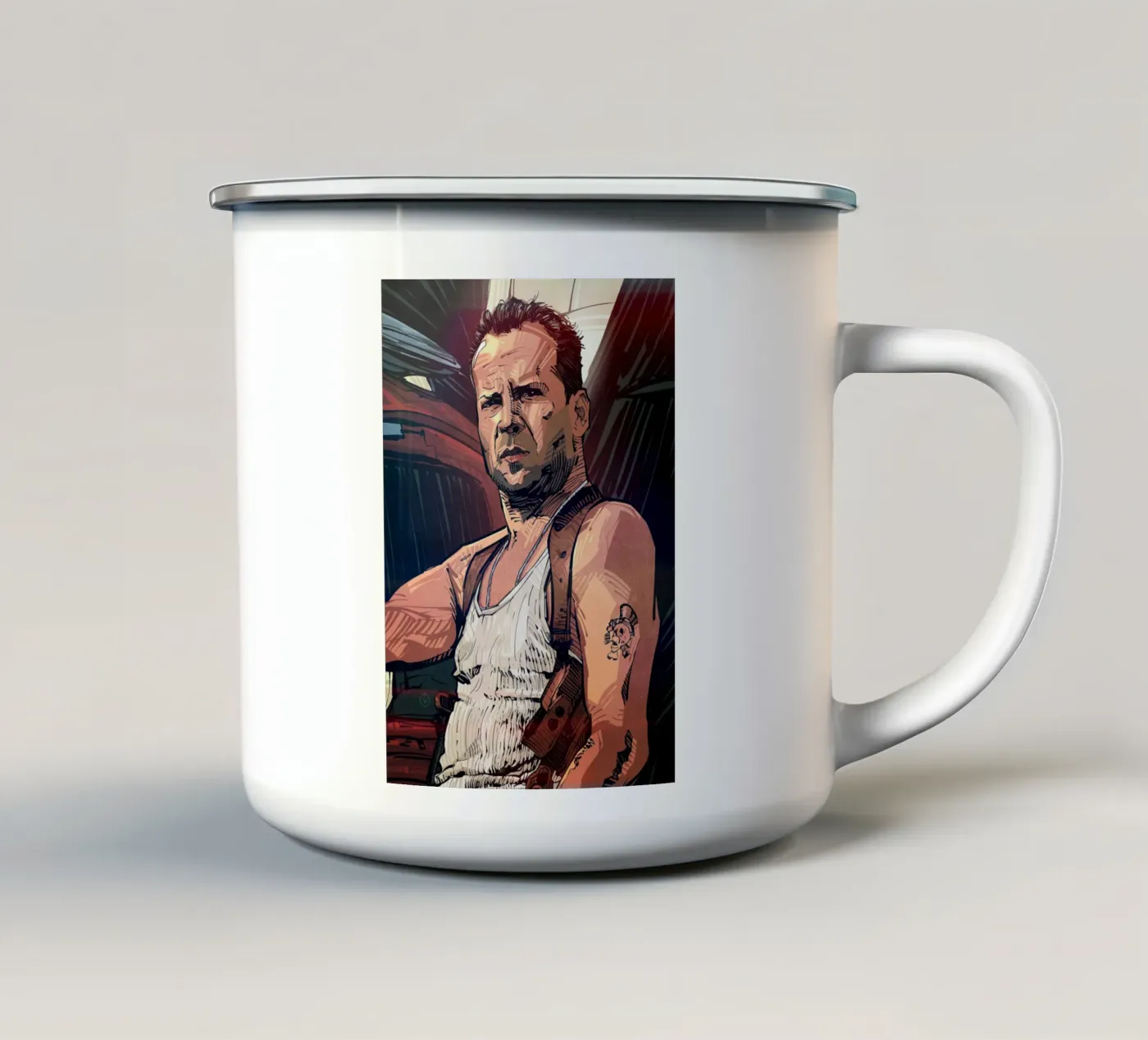 Die Hard enamel mug by nabakumov