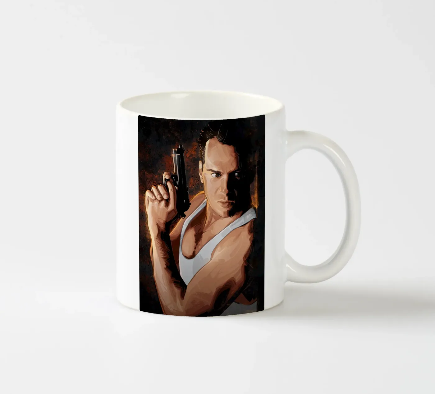 Die Hard ceramic mug by nabakumov