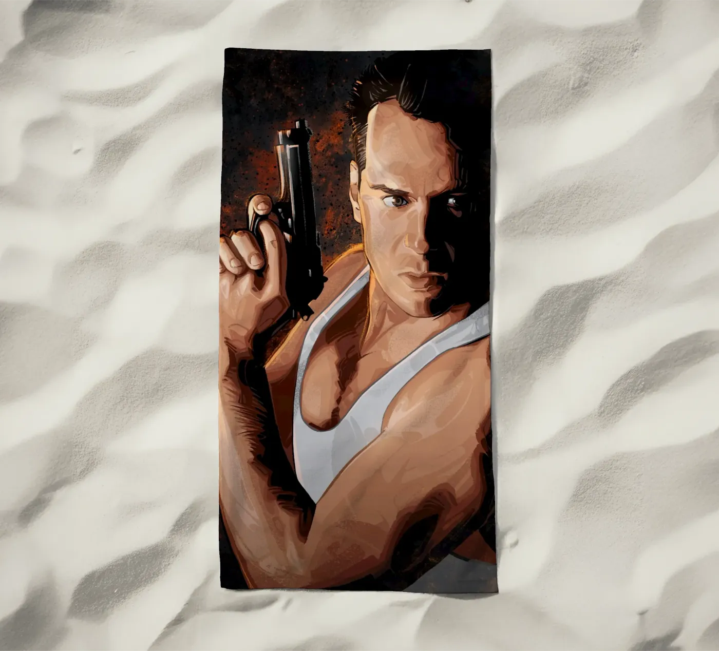 Die Hard strandhanddoek van nabakumov