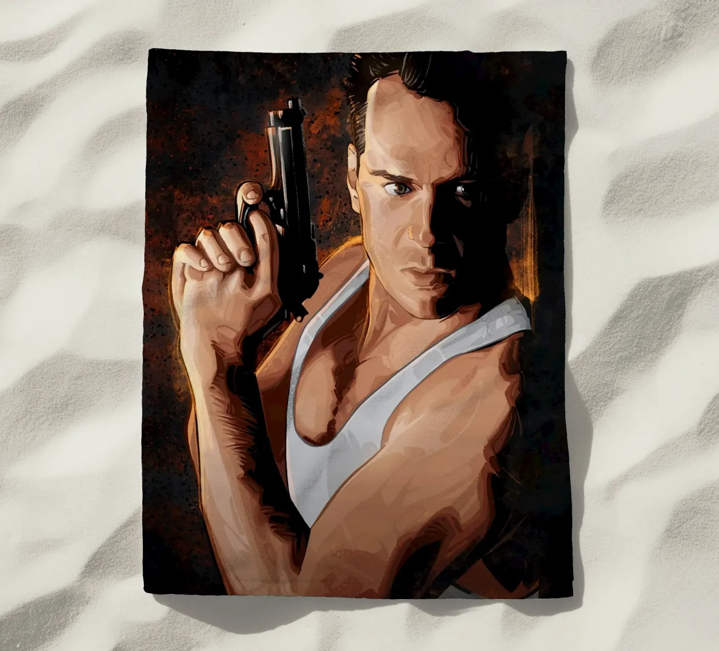 Die Hard strandhanddoek van nabakumov
