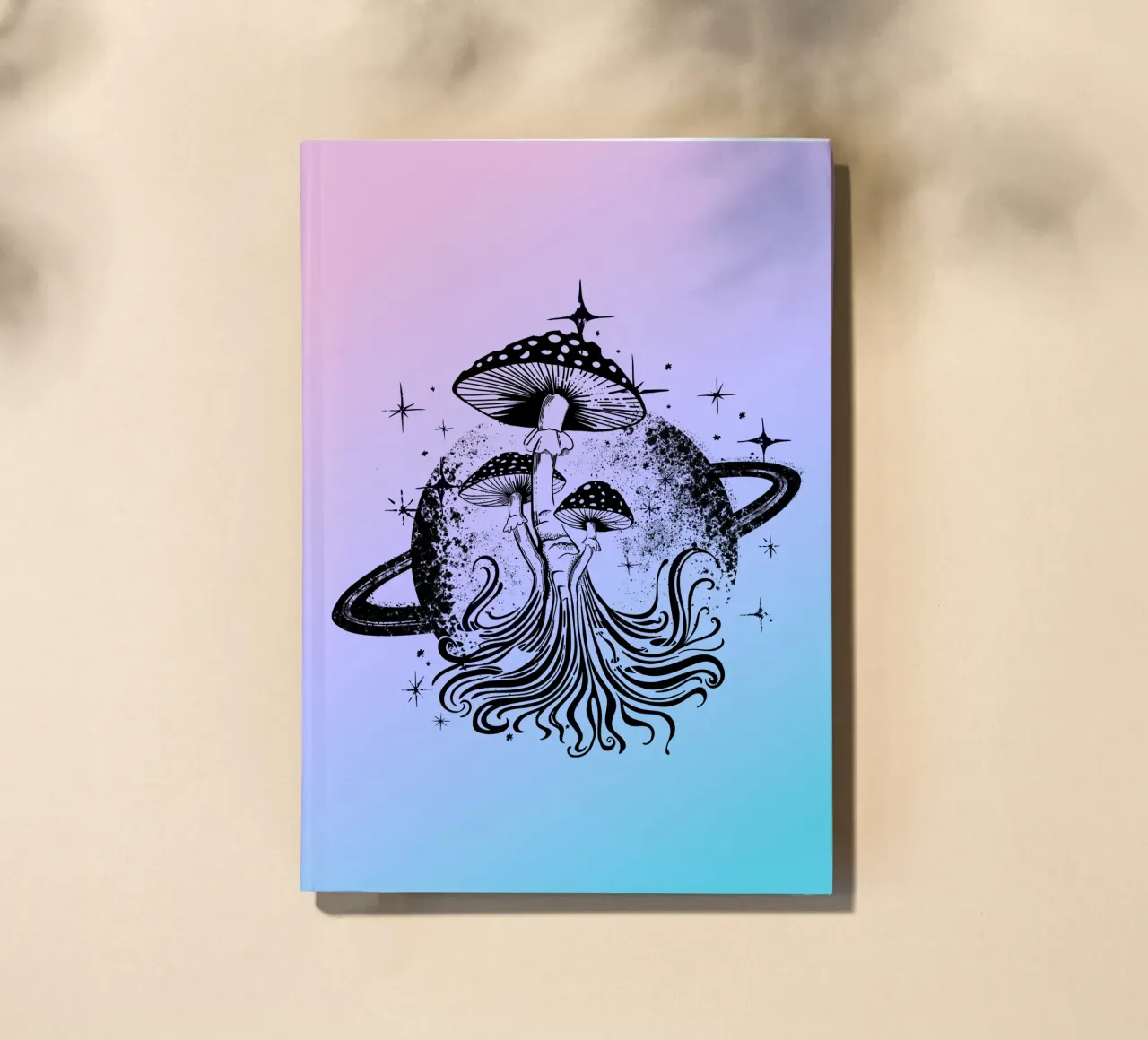 Toadstool in Space notebook by DYDesign