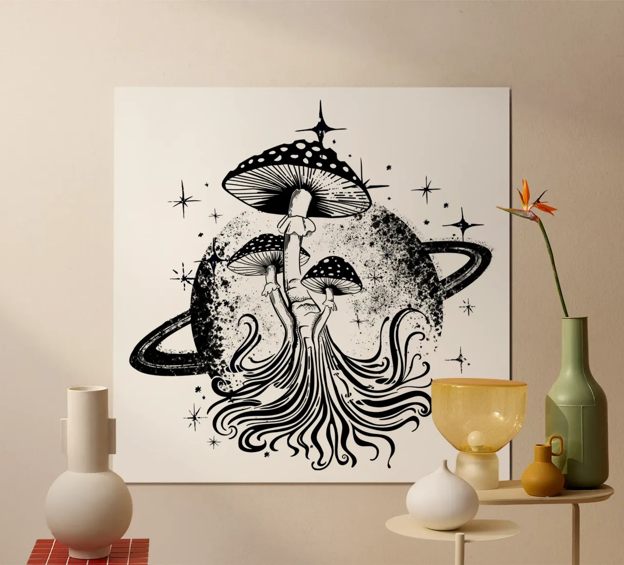 La seta en el espacio poster de DYDesign