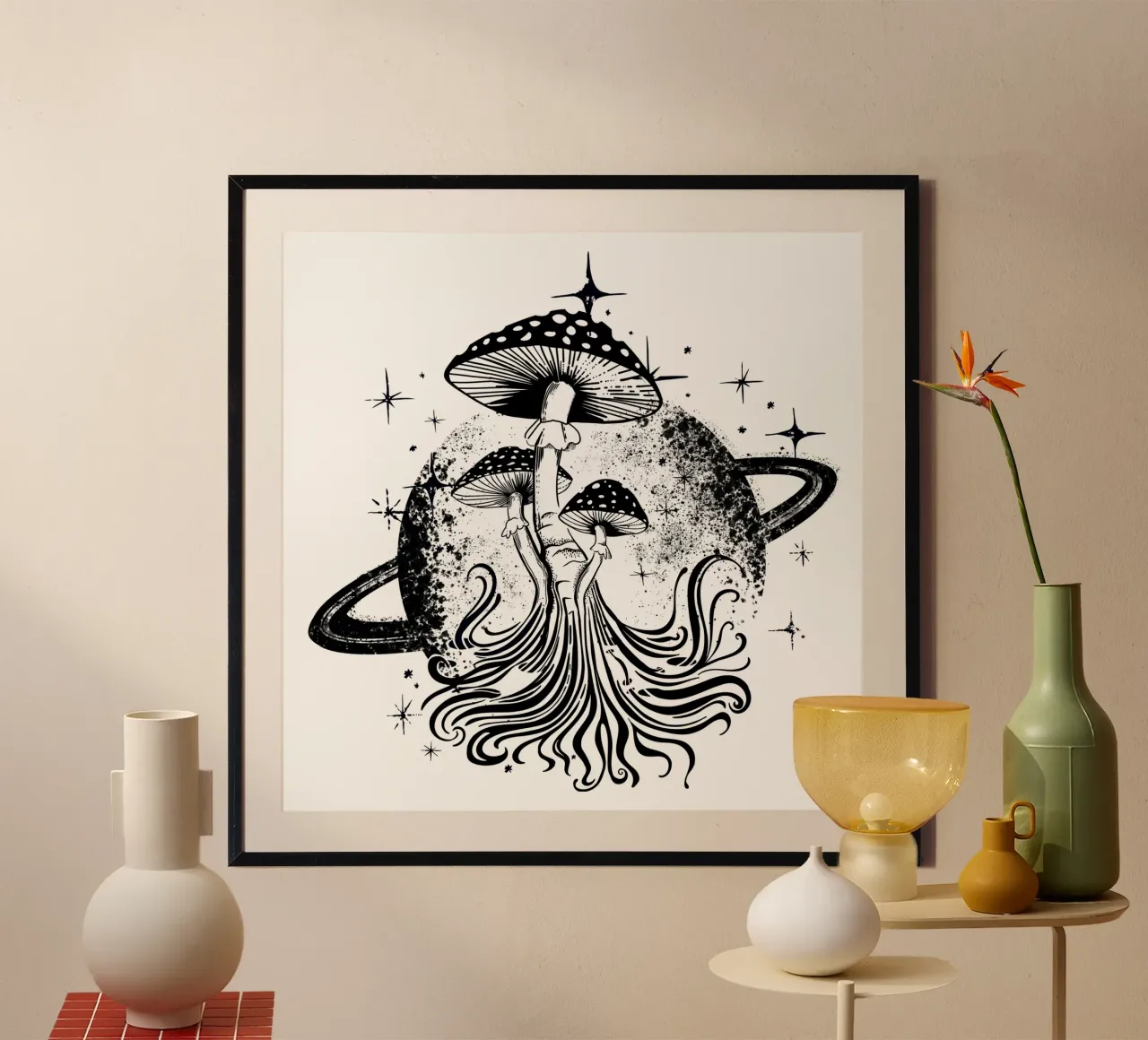 La seta en el espacio poster de DYDesign