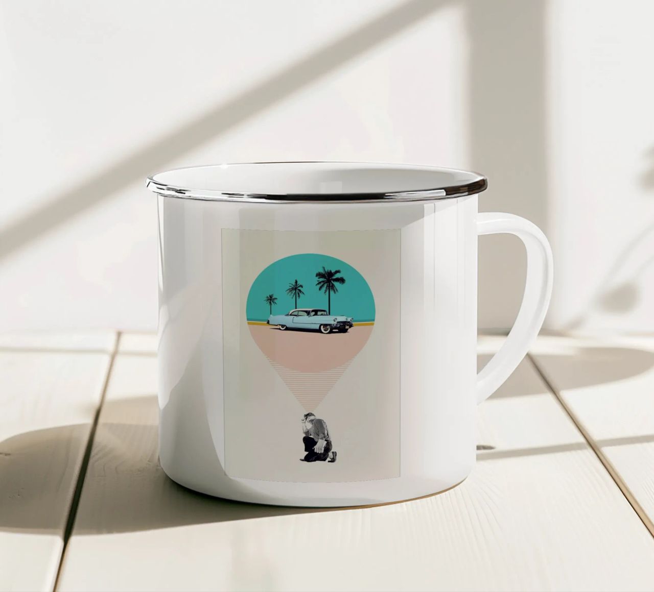 F is for Future Possibilities tazza in smalto da Maarten Léon