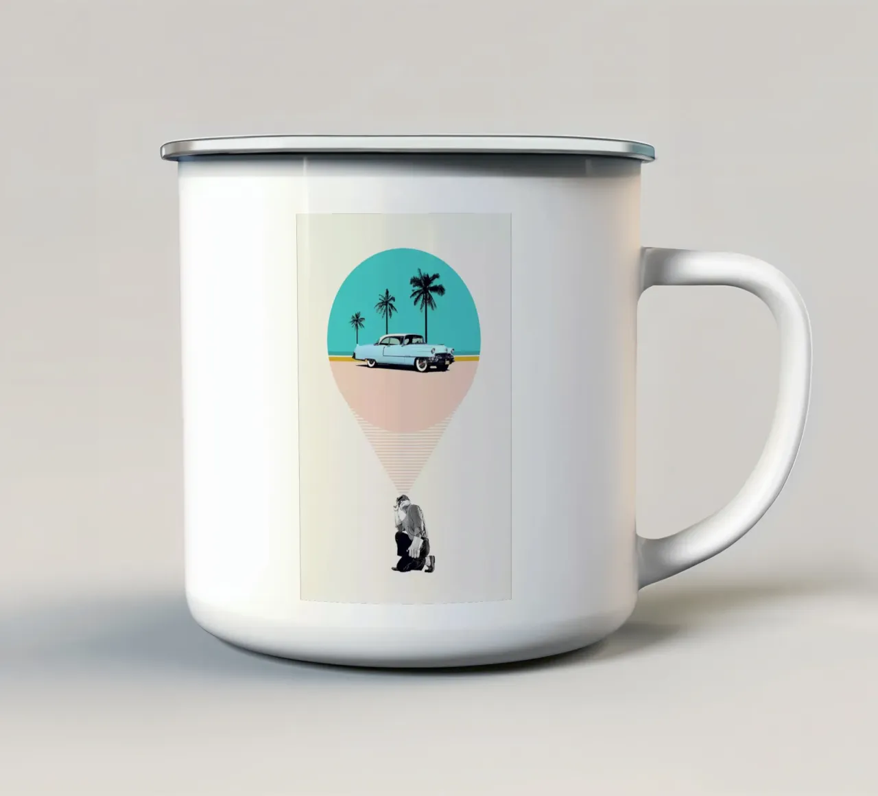 F is for Future Possibilities taza de esmalte de Maarten Léon