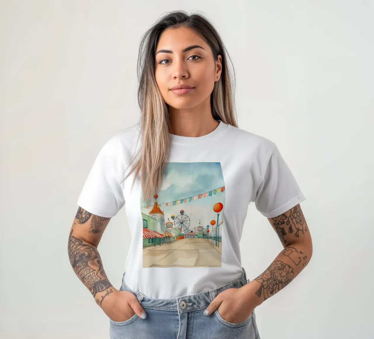 Parc d'attractions t-shirt de DaarbyN