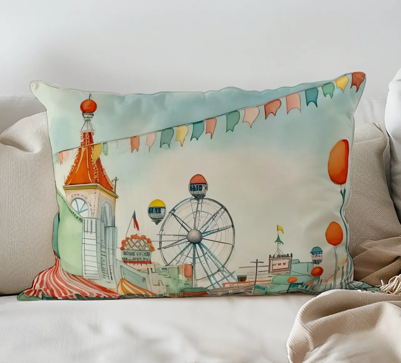 Parc d'attractions coussin de DaarbyN