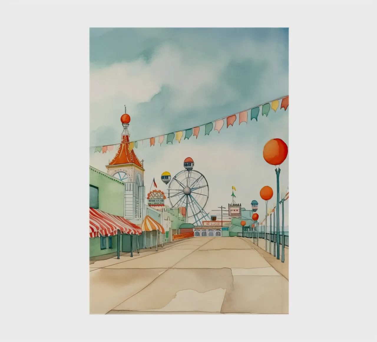 Parc d'attractions carnet de notes de DaarbyN