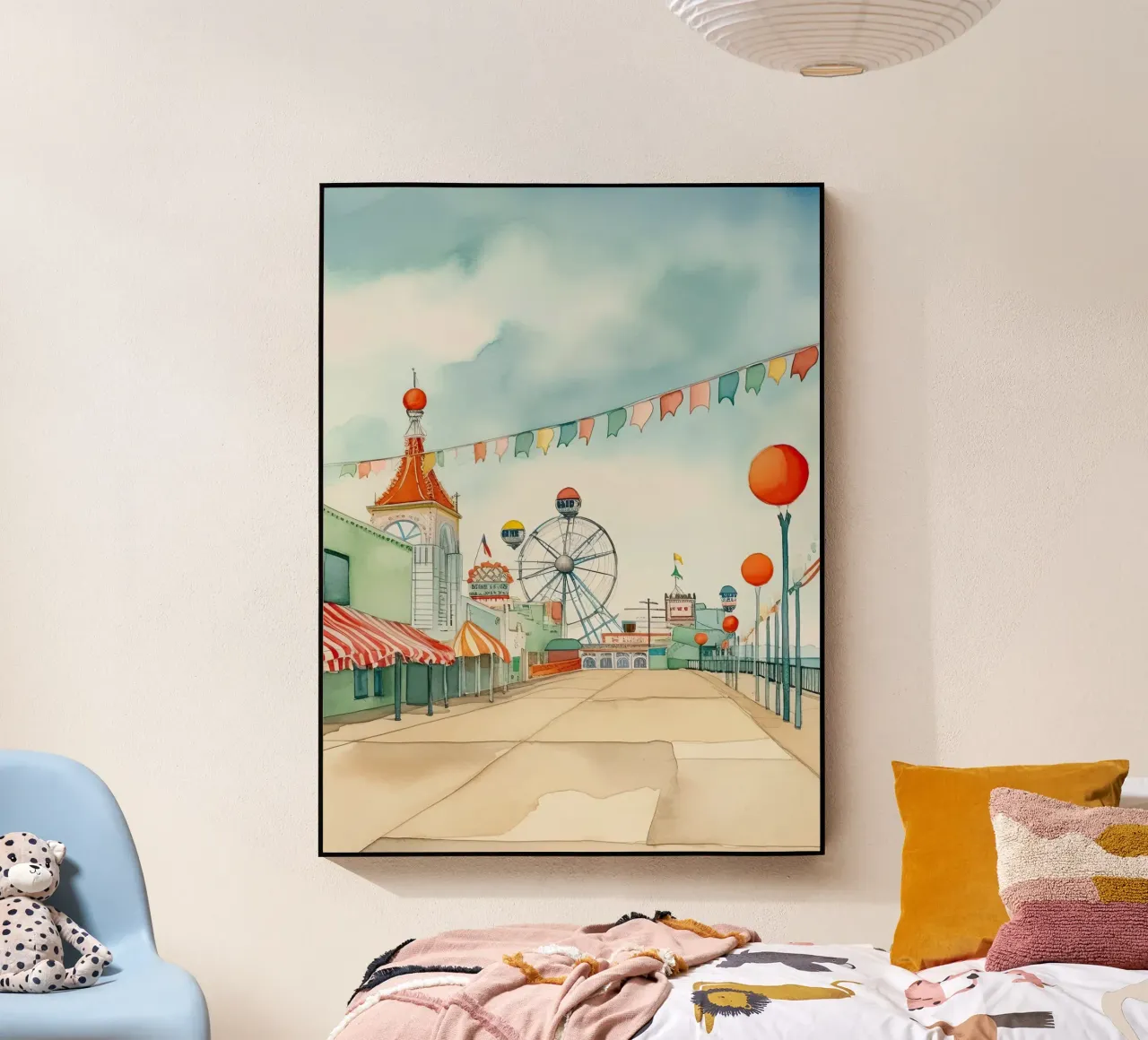 Pretpark acryl van DaarbyN