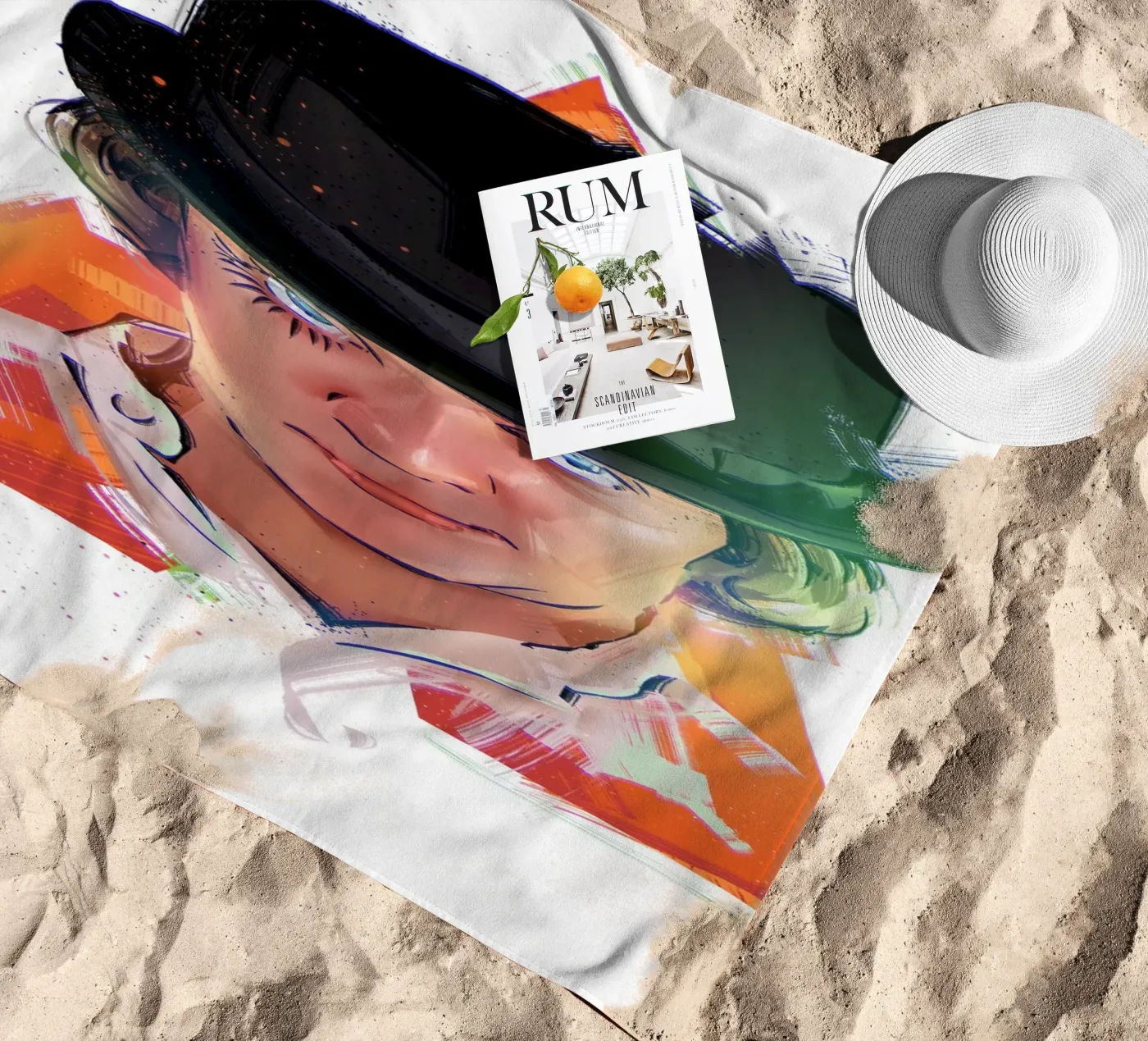 Clockwork Orange beach towel by nabakumov