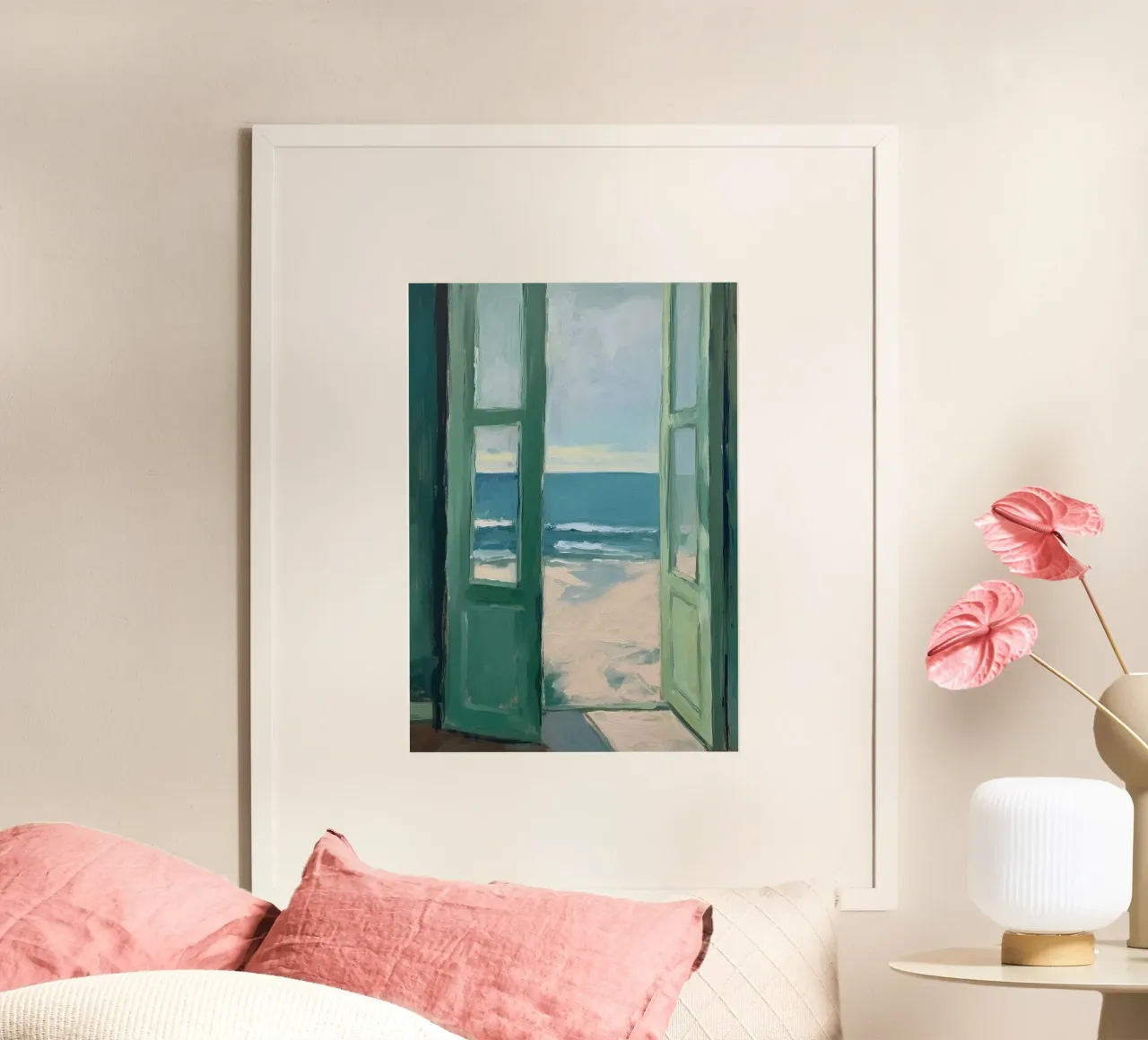 Matisse ispira poster con telaio in alluminio da Euphoria Theresa