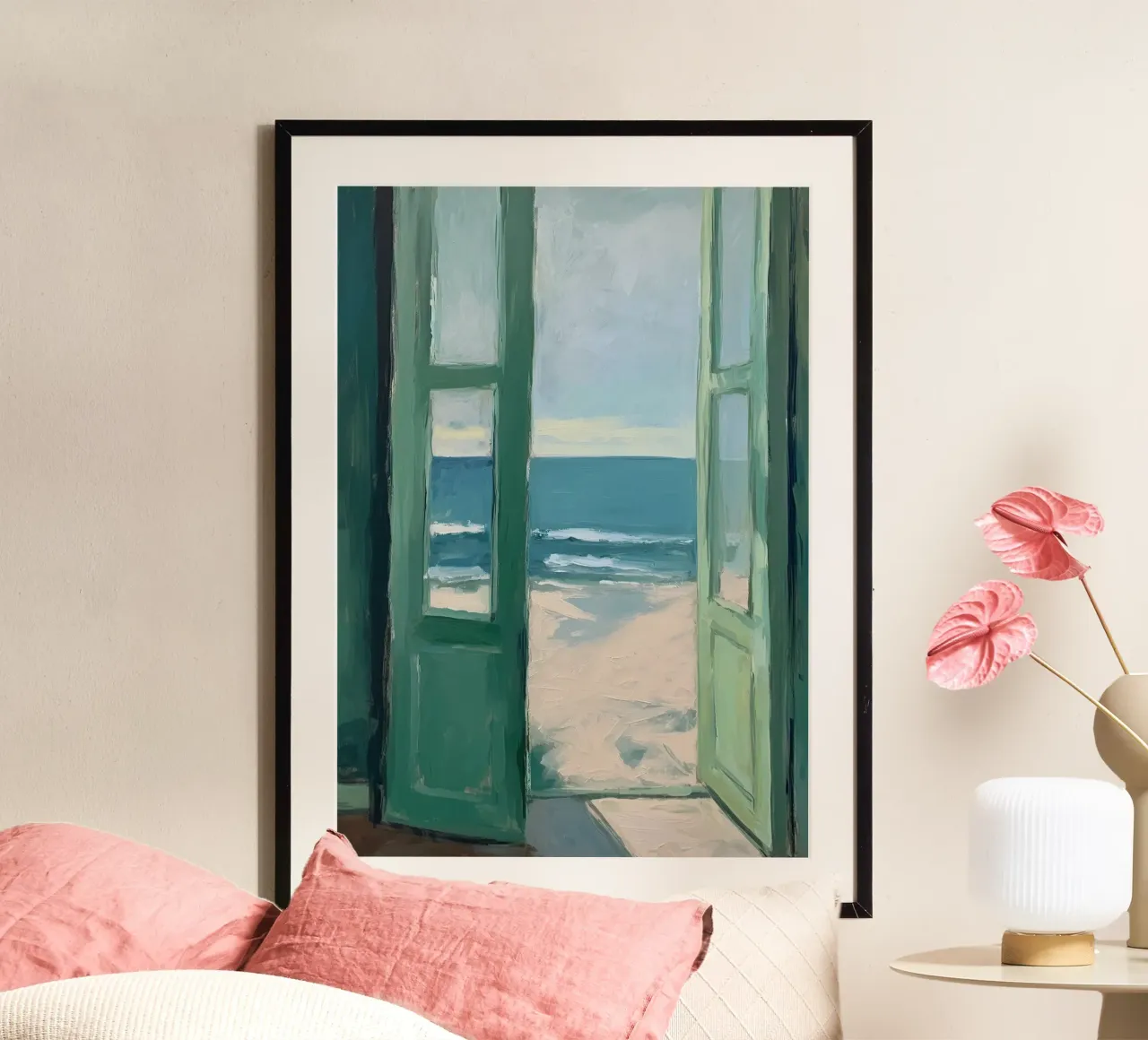 Matisse ispira poster con telaio in alluminio da Euphoria Theresa