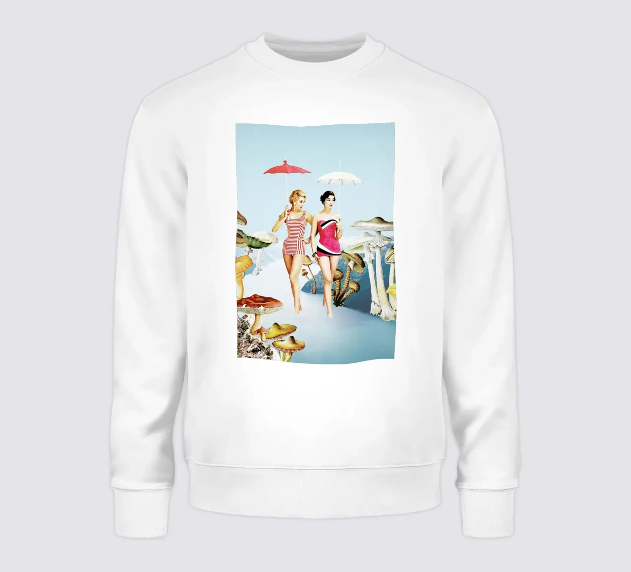 Let's Pretend We're Mushrooms sweatshirt by Maarten Léon
