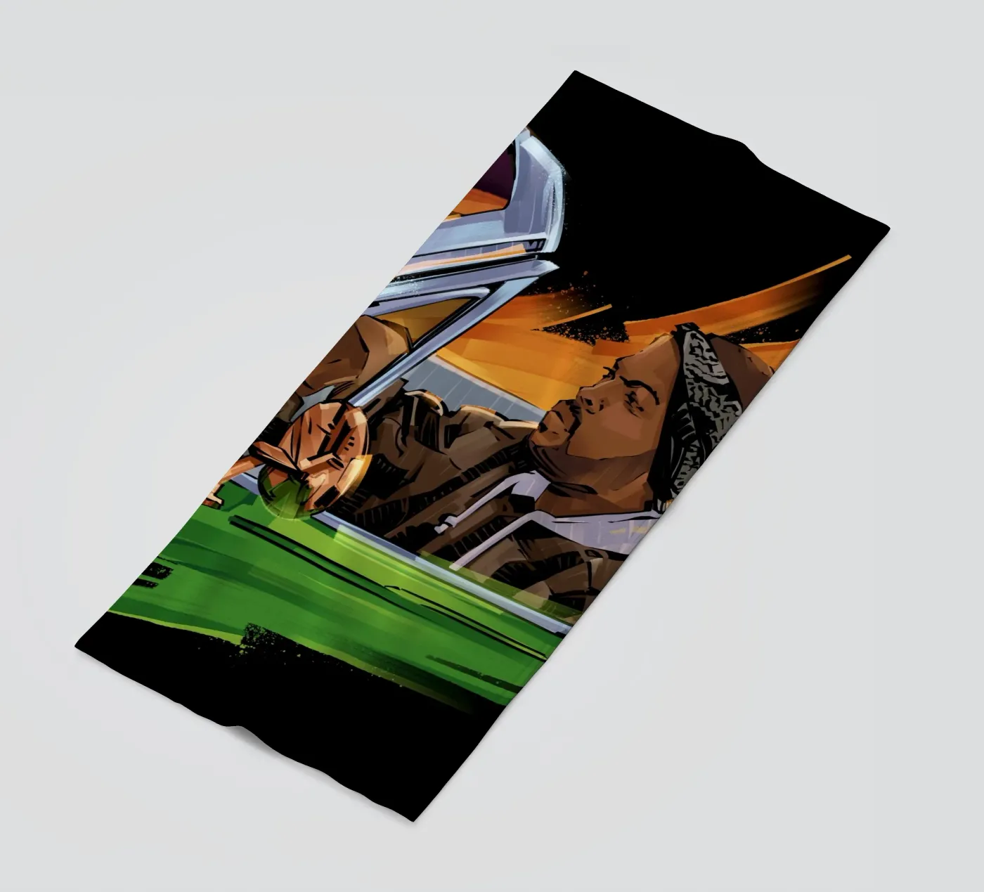 Ice Cube beach towel by nabakumov