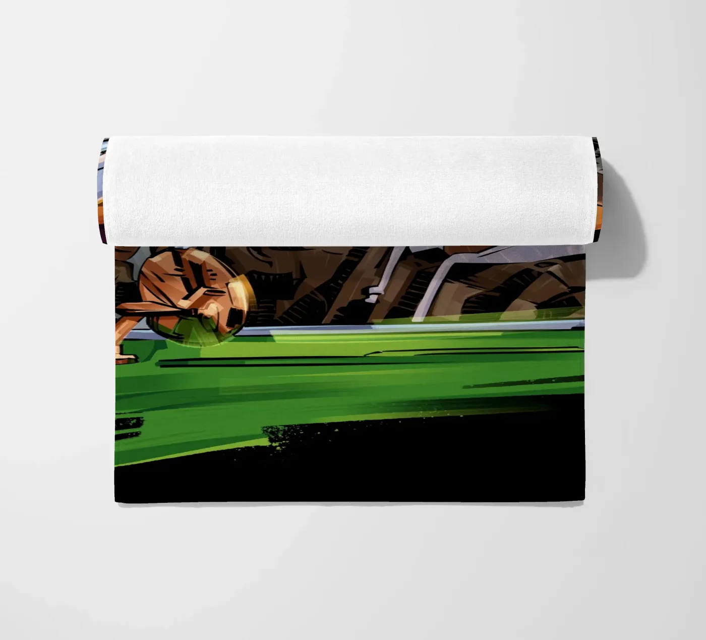 Ice Cube beach towel by nabakumov