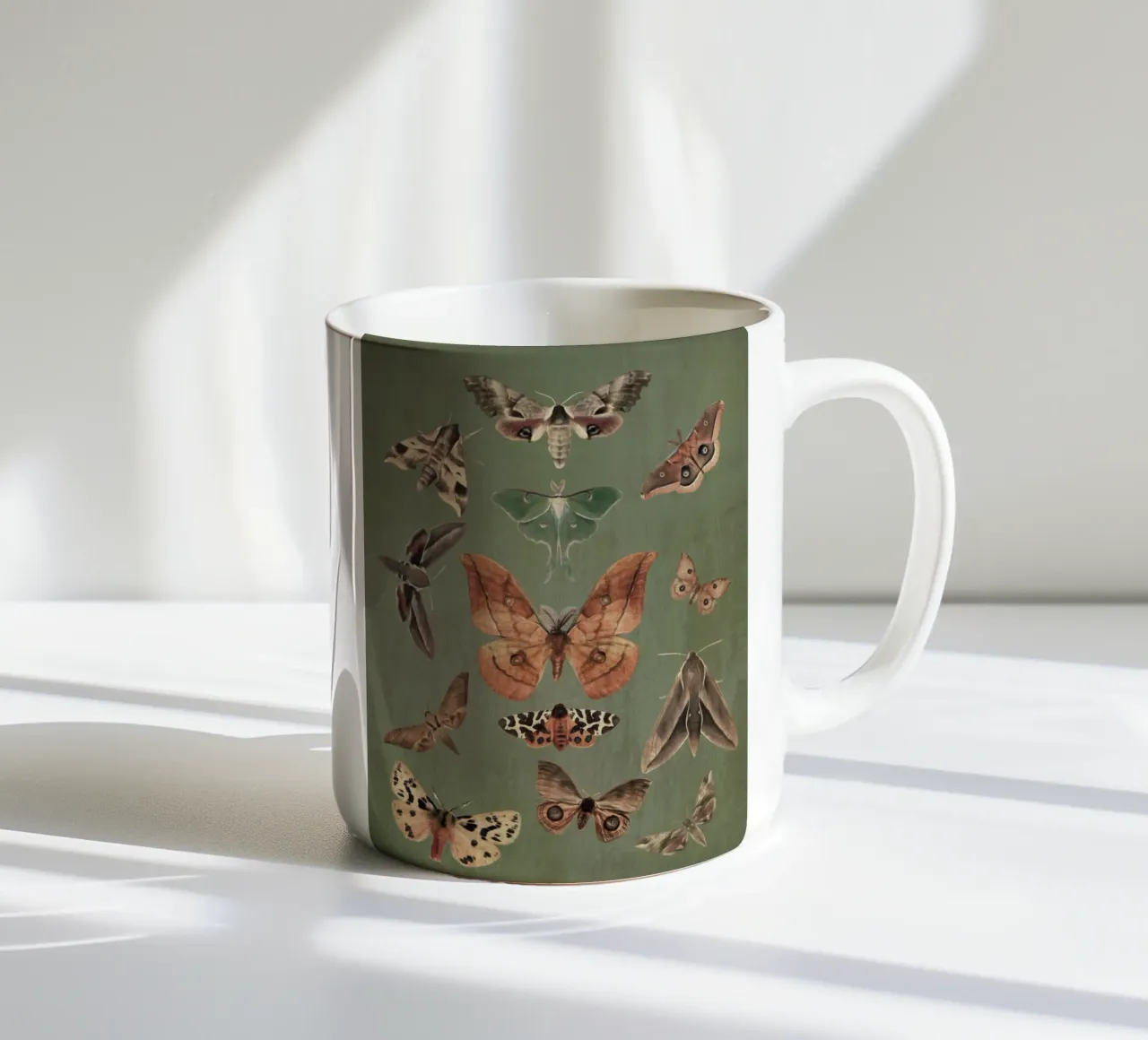 Farfalle notturne tazza in ceramica da dada22