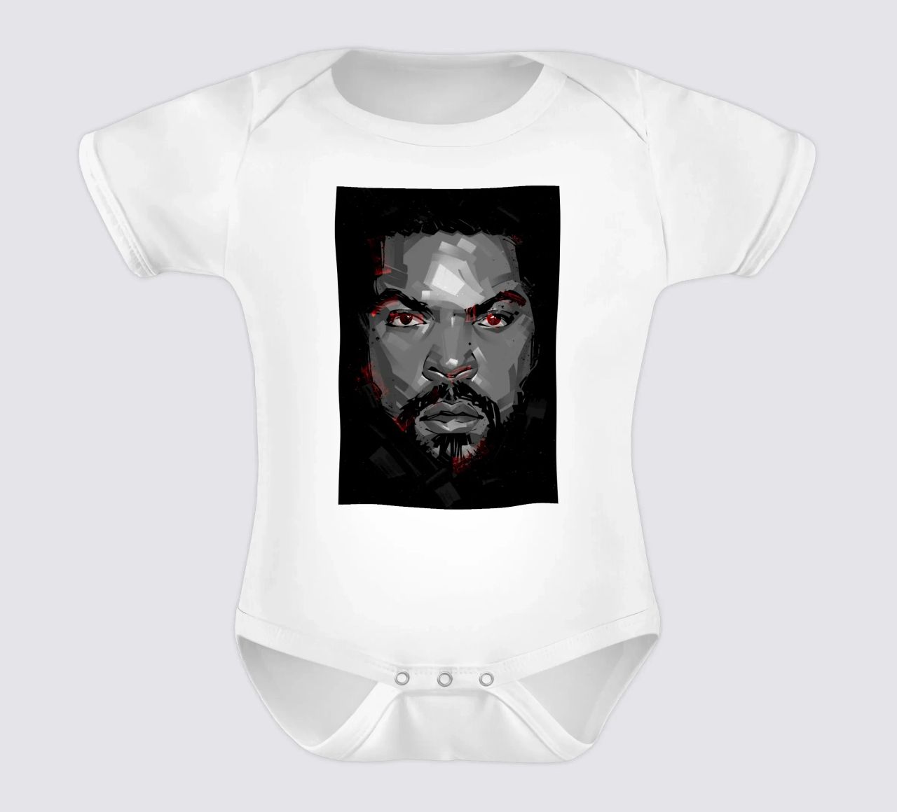 Ice Cube short-sleeve baby romper by nabakumov