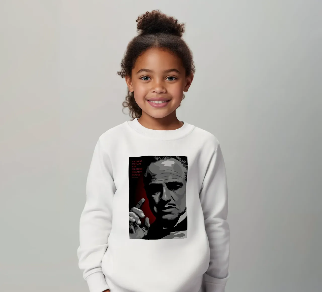 Vito Corleone Quote kids sweatshirt by nabakumov