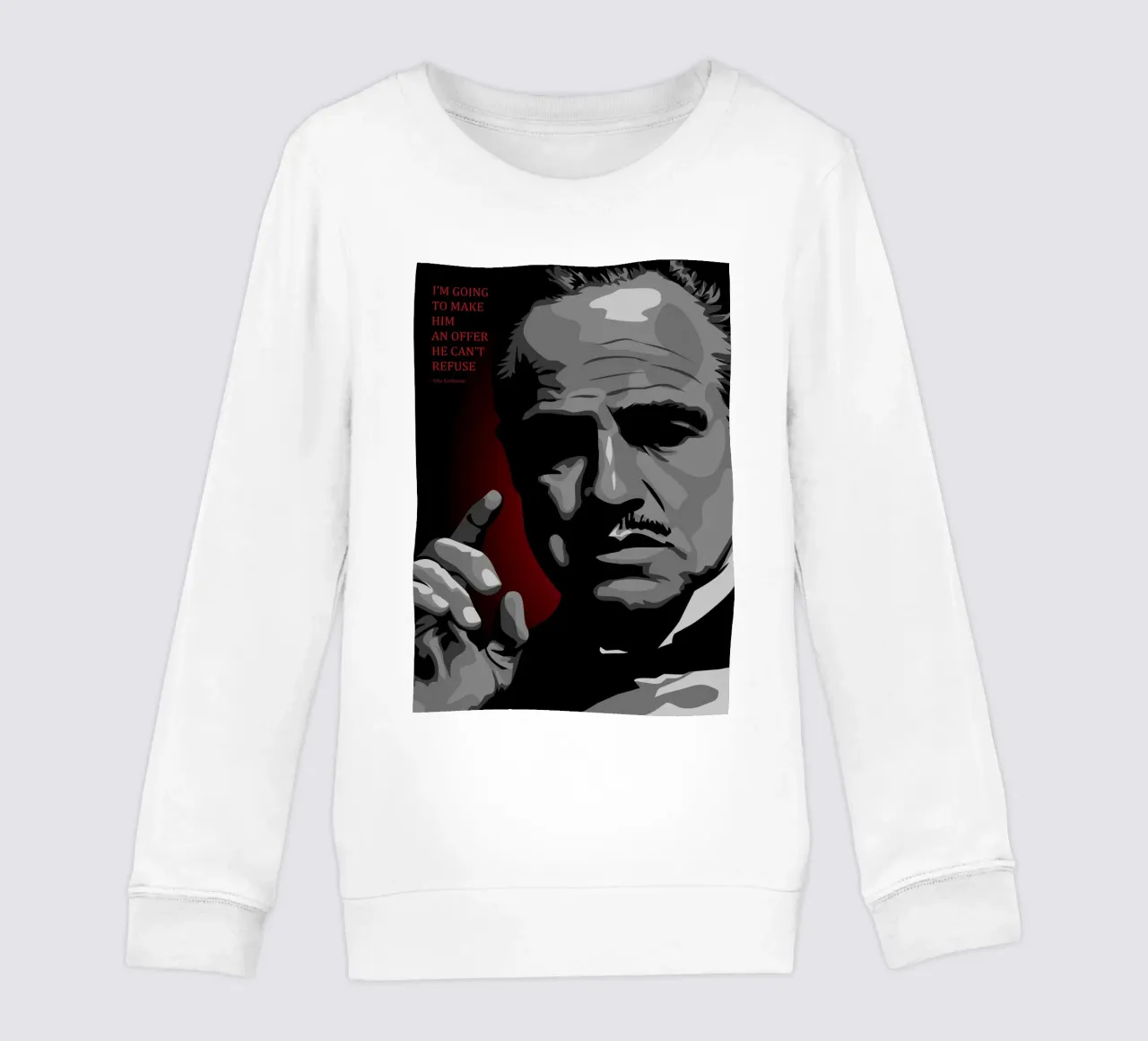 Vito Corleone Quote kids sweatshirt by nabakumov