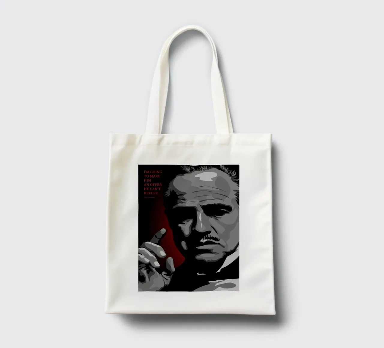 Vito Corleone Quote tote bag by nabakumov