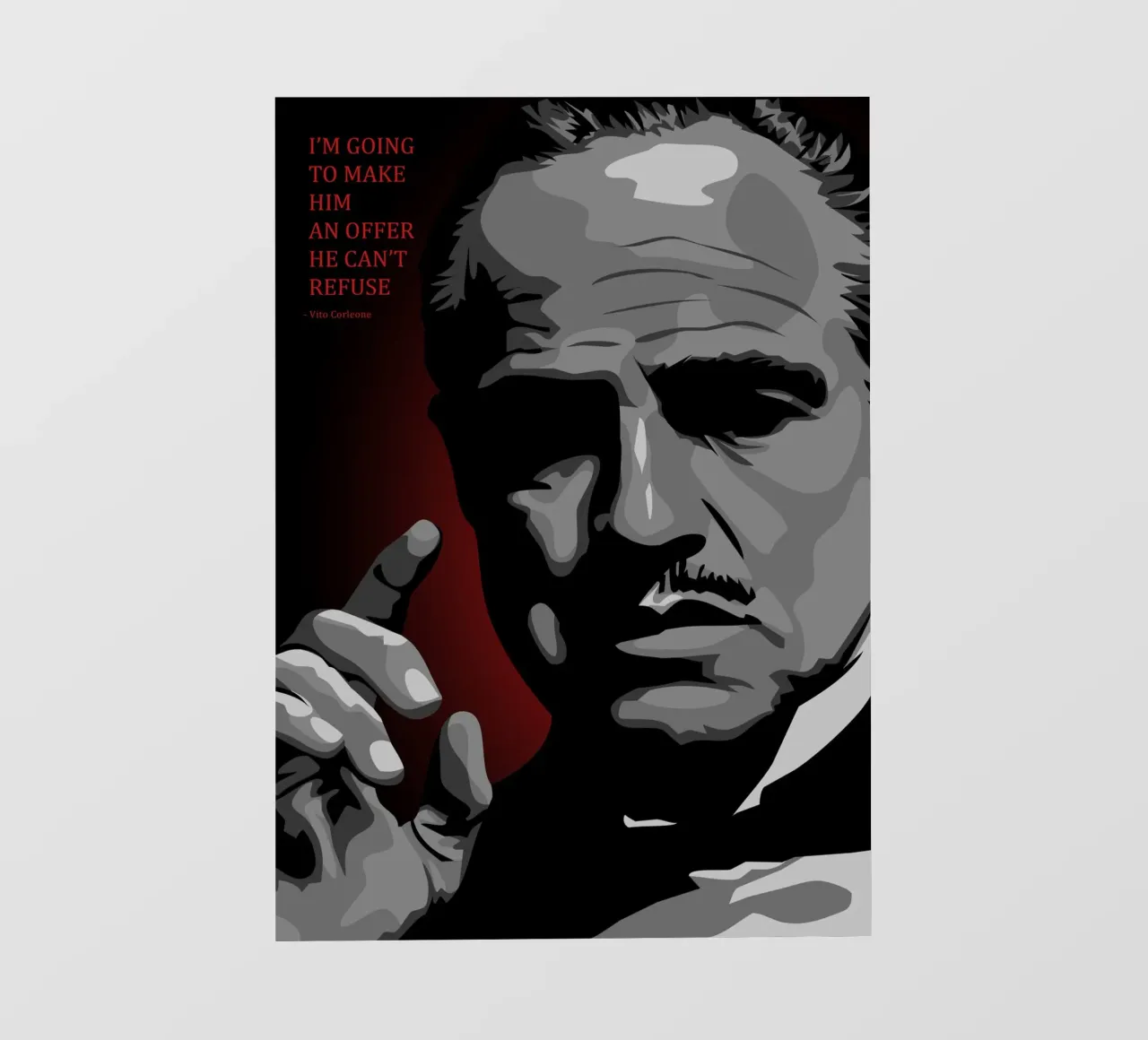 Vito Corleone Quote pellicola backlit da nabakumov