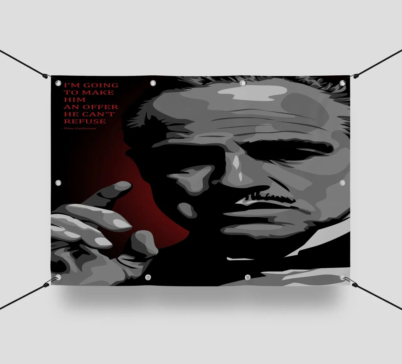 Vito Corleone Quote telo in pvc da nabakumov