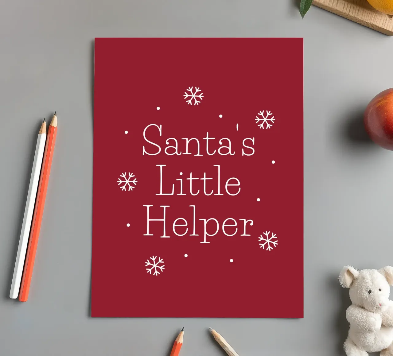 Santa's Helper foglio adesivo da Dreamer10