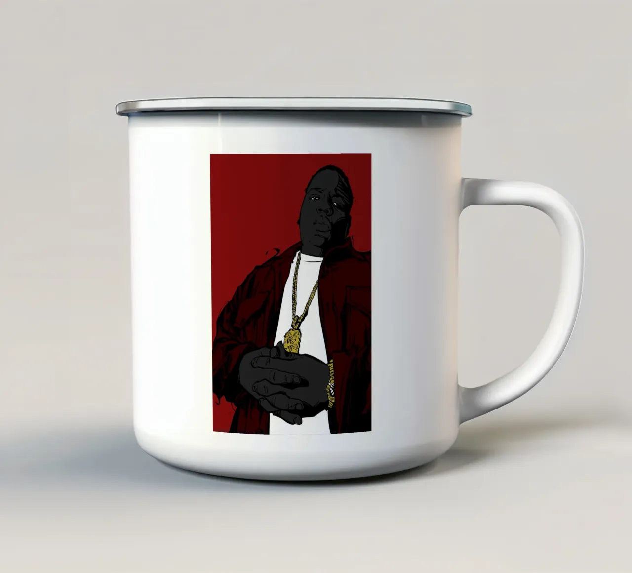 Biggie tazza in smalto da nabakumov