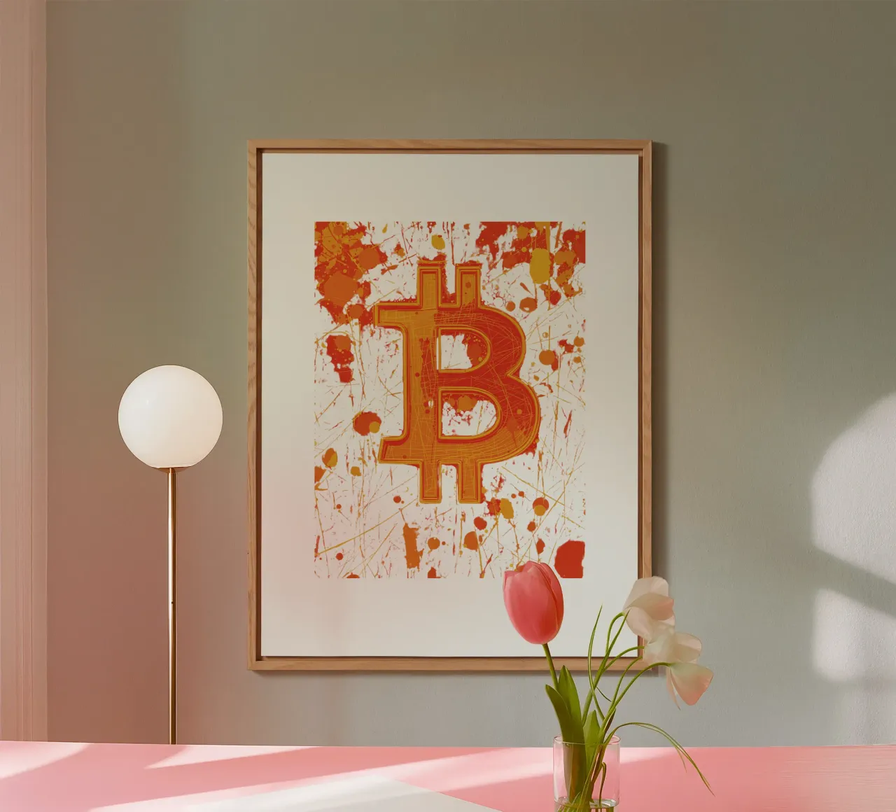 In the REd_BTC alluminio dibond da Crypto_Jungle
