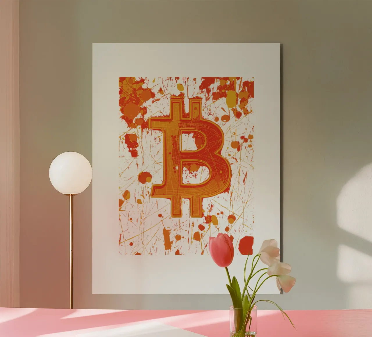 In the REd_BTC alluminio dibond da Crypto_Jungle