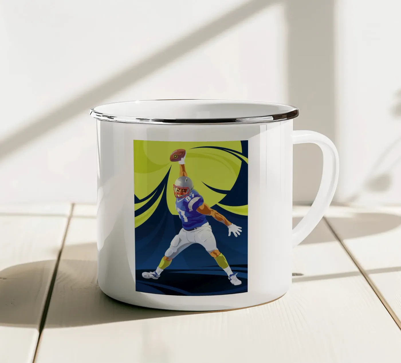 Touchdown enamel mug by nabakumov
