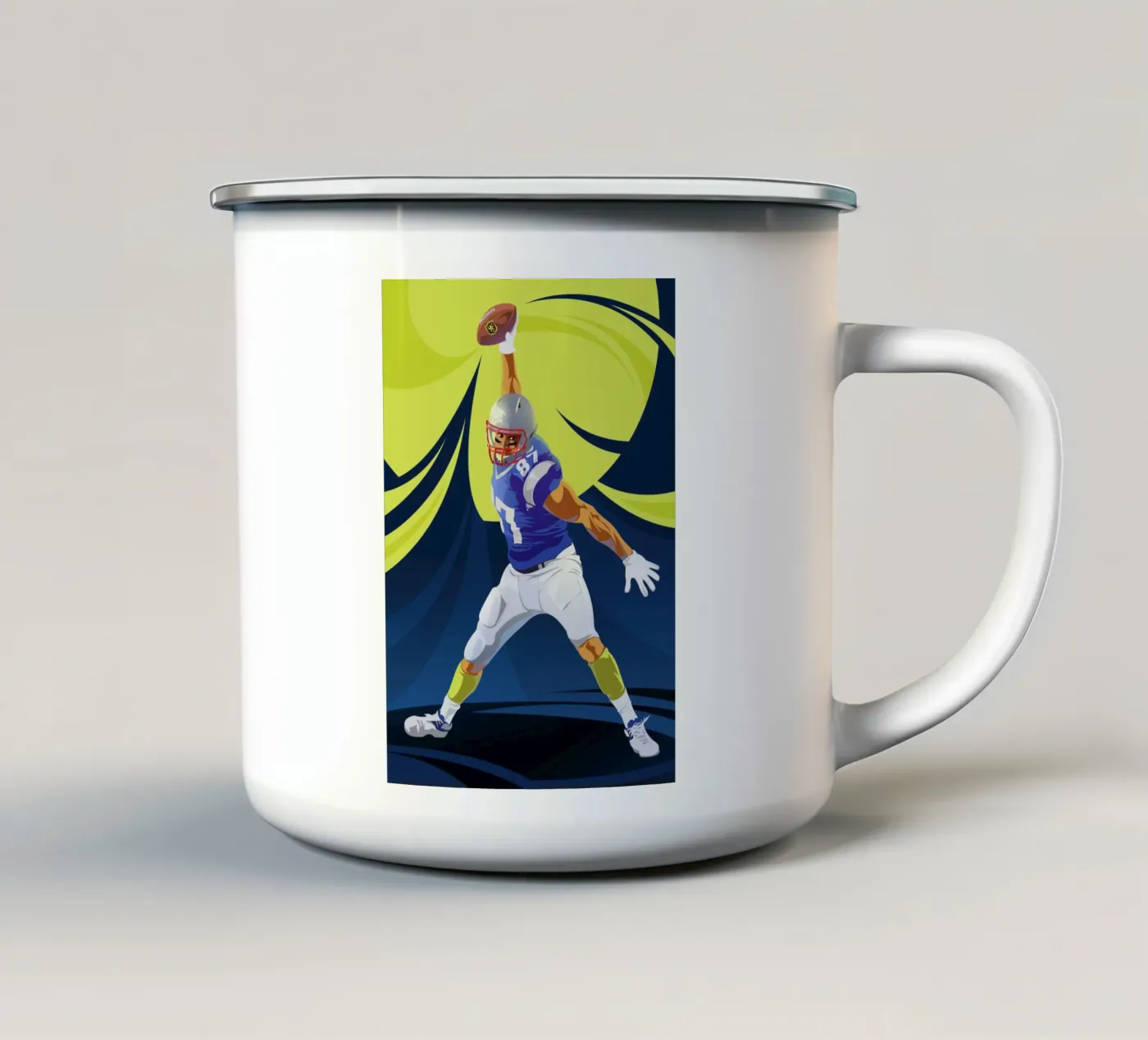 Touchdown enamel mug by nabakumov