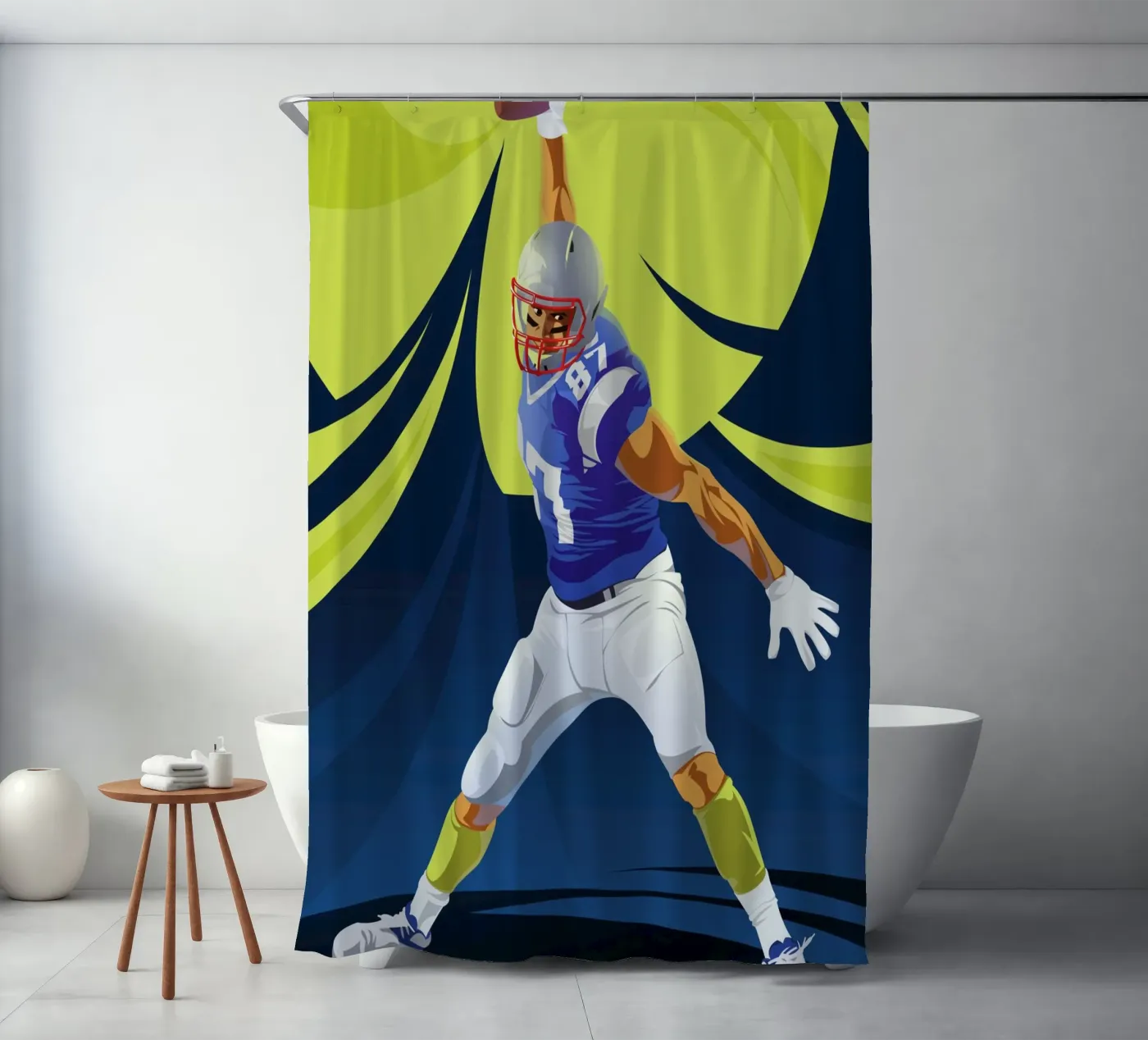 Touchdown douchegordijn van nabakumov
