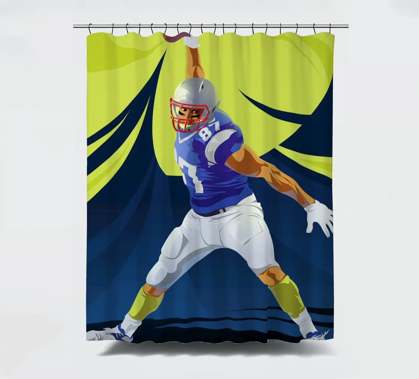 Touchdown douchegordijn van nabakumov