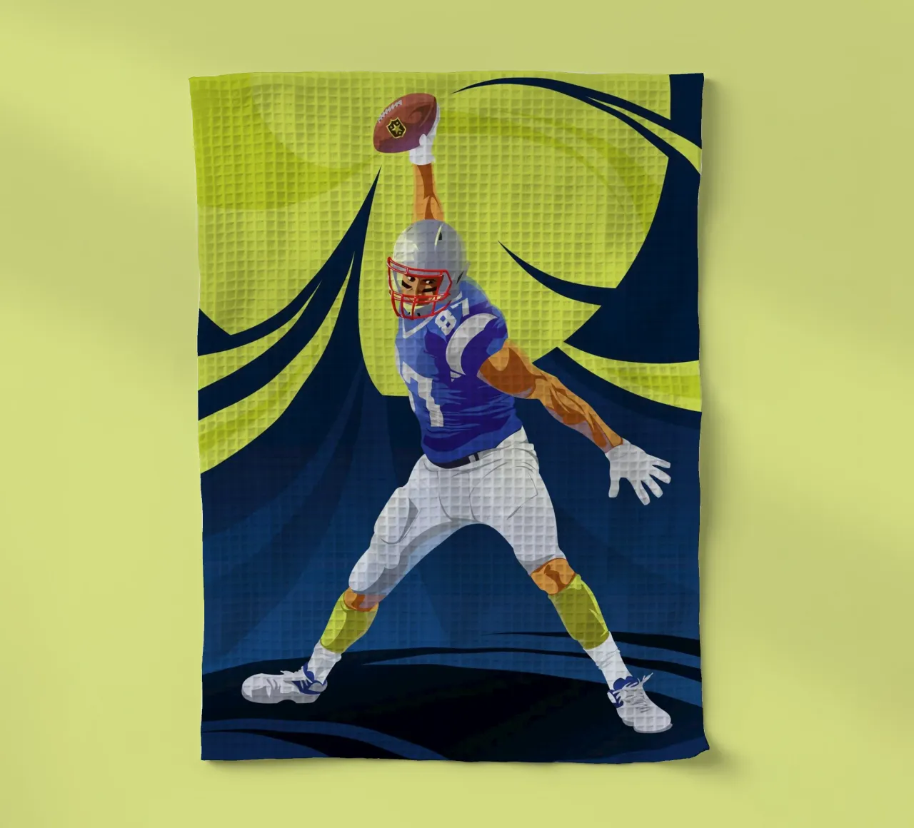 Touchdown tea towel by nabakumov