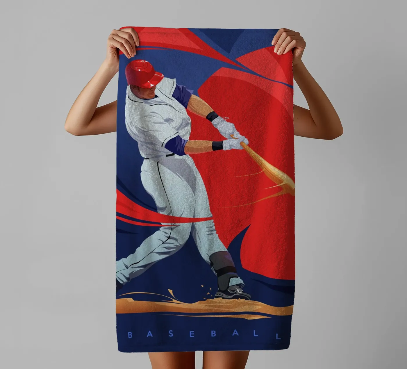 Baseballer badhanddoek van nabakumov