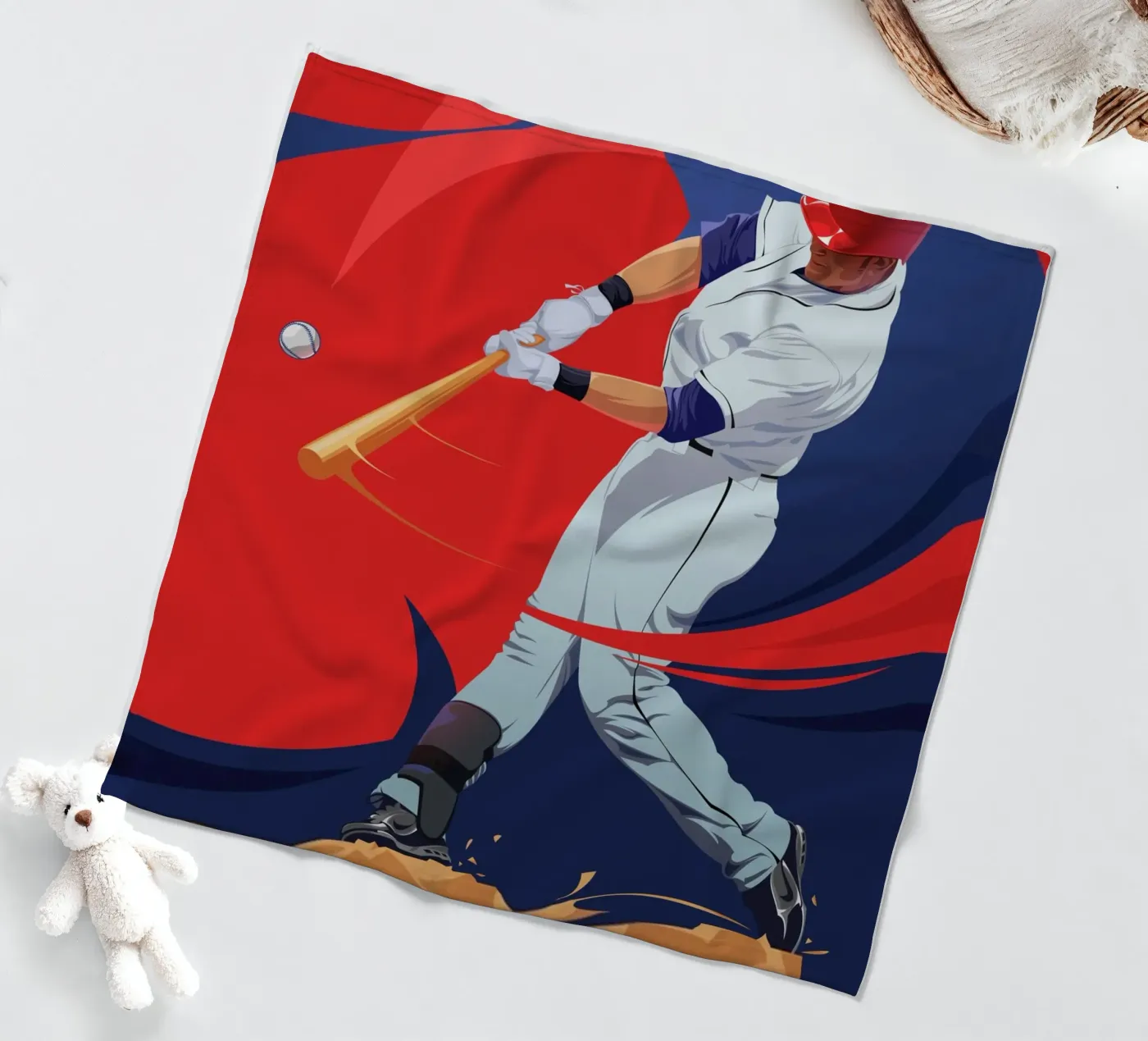 Baseballer fleecedeken van nabakumov